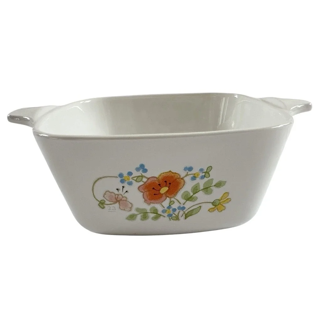Corning Ware Vintage Wildflower 2 3/4 Cup 700 mL‎ Petite Casserole Dish No Lid